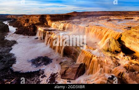 Grand Falls sul fiume Little Colorado Foto Stock
