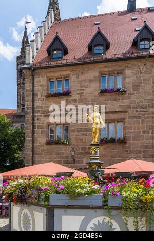 Geografia / viaggio, Germania, Baviera, Ansbach, casa di città, INFORMAZIONI-AGGIUNTIVE-DIRITTI-AUTORIZZAZIONE-NON-DISPONIBILI Foto Stock