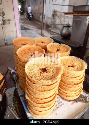 Rajasthani ghevar, jaipur, rajasthan, India Foto Stock