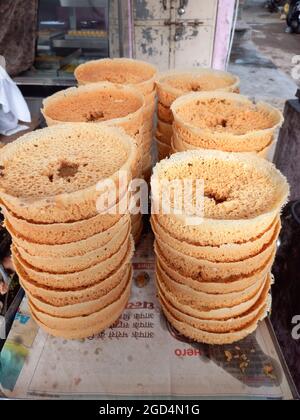 Rajasthani ghevar, jaipur, rajasthan, India Foto Stock