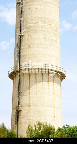 Centrale termica Foix a Cubelles a Barcellona, Catalunya, Spagna, Europa Foto Stock