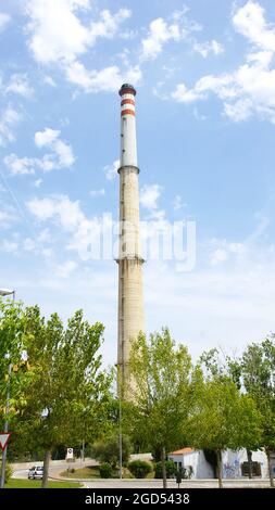 Centrale termica Foix a Cubelles a Barcellona, Catalunya, Spagna, Europa Foto Stock