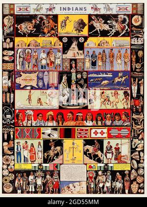 Mappa Della Tribù Indiana Dei Nativi Americani - Italia - Foto 3