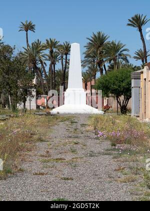 Il cimitero europeo, Marrakech, Marocco Foto Stock