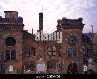 Vecchia fabbrica industriale abbandonata Krayan a Odessa, Ucraina Foto Stock