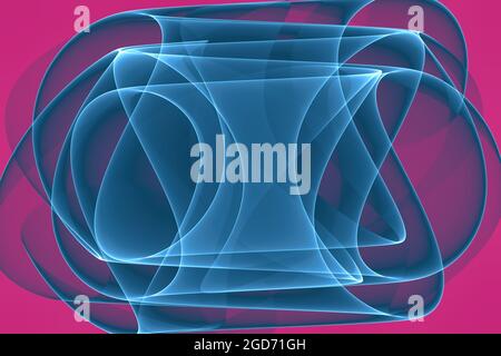 Astratto moderno dinamico elegante blu e magenta motivo decorativo onda sfondo banner. Foto Stock