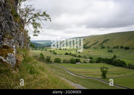 Upper Wharfedale, Kettlewell, North Yorkshire, Yorkshire Dales National Park, Inghilterra, Regno Unito Foto Stock