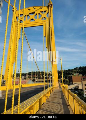 South Tenth Street Bridge Pittsburgh Foto Stock