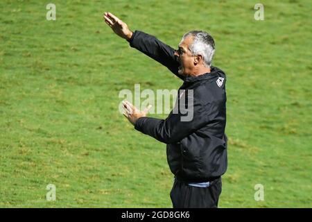 Rio de Janeiro, Brasile, 19 giugno 2021. Allenatore di calcio Lisca della squadra di vasco, durante la partita contro CRB per il Campeonato Brasileiro Série B, al Th Foto Stock