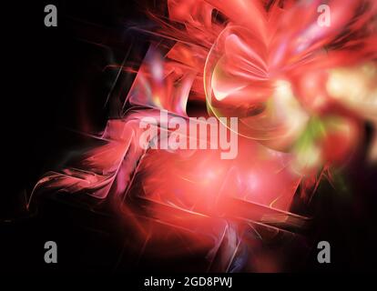 Abstract background frattale generata dal computer illustrazione, tessitura Foto Stock