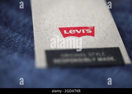 I 501 jeans originali Levi di Levi Strauss & Co Foto Stock