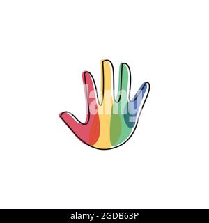 Modello vettoriale di ispirazione per il design creativo del logo a mano Illustrazione Vettoriale