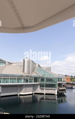 Architettura moderna UK; Princes Quay Hull, un moderno centro commerciale nel centro della città, Kingston upon Hull, Yorkshire UK Foto Stock