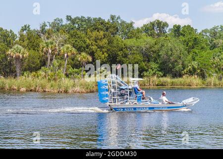 Florida Homosassa Springs, escursione in idroscivolante sul fiume Homosassa, Foto Stock