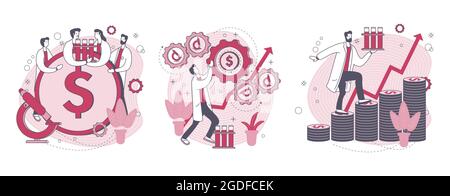 investimenti nella ricerca Illustrazione Vettoriale