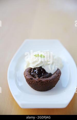 Cioccolato Torta di Lava Foto Stock