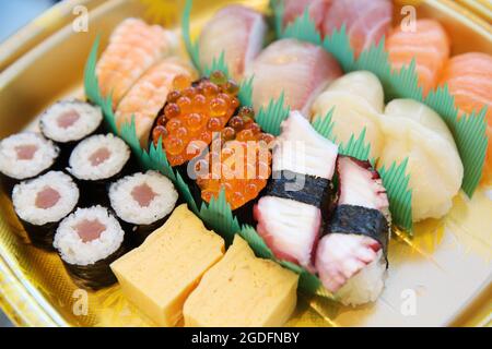 Giapponese Bento sushi Foto Stock