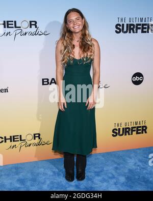 12 agosto 2021, Santa Monica, California, USA: Bruna Zaun partecipa alla 'Bachelor in Paradise' e alla 'Ultimate Surfer' Premiere di ABC. (Credit Image: © Billy Bendnight/ZUMA Press Wire) Foto Stock