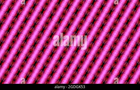 sfondo caleidoscopio astratto. texture mosaico multicolore. motivo caleidoscopio rosa viola giallo. bel caleidoscopio. design creativo Foto Stock
