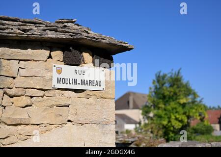 Il famoso villaggio di Pommard, Borgogna FR Foto Stock