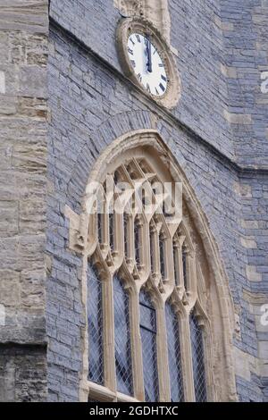 La chiesa di San Giovanni Battista, Cardiff è una chiesa parrocchiale di grado I. E' l'unica chiesa risalente al periodo pre-medievale nel centro di Cardiff Foto Stock