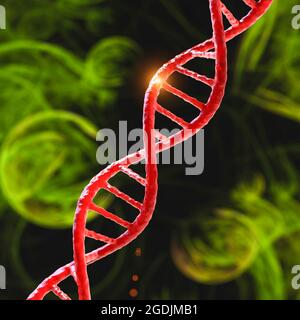 Molecola di DNA, illustrazione Foto Stock