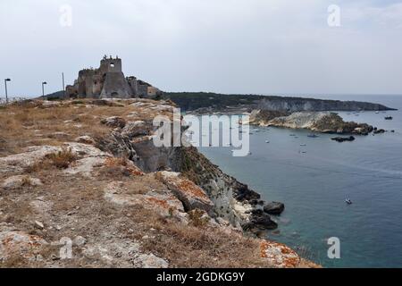 Isole Tremiti - Panorama dall'Isola di San Nicola Foto Stock