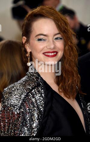 File photo datato 06/05/19 di Emma Stone che è destinato a tornare per un sequel Cruella in un accordo accolto a seguito delle critiche del modello di uscita teatrale di Disney. Data di emissione: Sabato 14 agosto 2021. Foto Stock