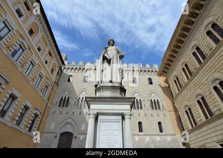 Palazzo Tolomei Palazzo Gotico Siena Foto Stock