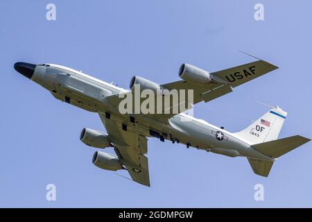 Giunto a rivetto Boeing RC-135V/W. Foto Stock