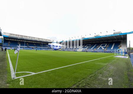 Sheffield, Regno Unito. 14 agosto 2021. Una visione generale di Hillsborough, la casa di Sheffield Mercoledì a Sheffield, Regno Unito il 8/14/2021. (Foto di Simon Whitehead/News Images/Sipa USA) Credit: Sipa USA/Alamy Live News Foto Stock