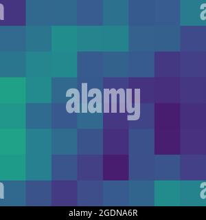 Illustrazione grafica generativa dei pixel a colori geometrici astratti Illustrazione Vettoriale