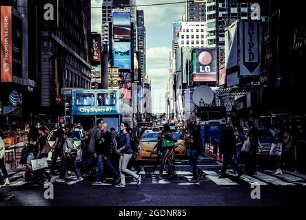 Strade di Dumbo New York Foto Stock