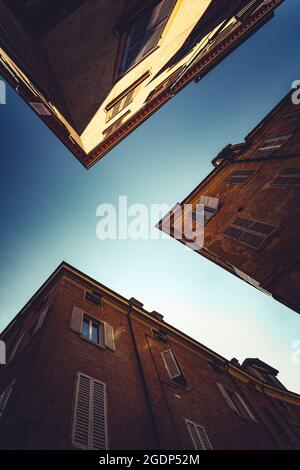 Strade di Modena Italia Foto Stock