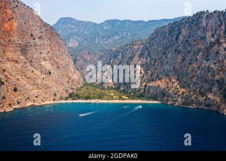 Valle delle farfalle a fethiye, turchia Foto Stock