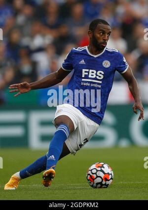 Leicester, Inghilterra, 14 agosto 2021. Ricardo Pereira di Leicester City durante la partita della Premier League al King Power Stadium di Leicester. L'immagine di credito dovrebbe essere: Darren Staples / Sportimage Foto Stock