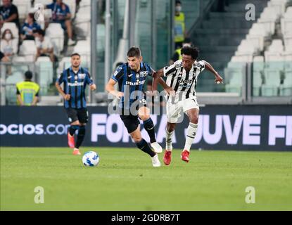 Torino, Italia. 14 agosto 2021. Durante la partita di calcio pre-stagione tra Juventus FC e Atalanta il 14 agosto 2021 allo stadio Allianz di Torino - Foto Nderim Kaceli Credit: Independent Photo Agency/Alamy Live News Foto Stock