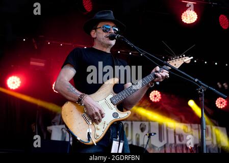 Dodgy (Nigel Clark - cantante, cantautore) - Britrock Must be Dangered Tour, Birmingham Digbeth Arena, 05.05.18 Live Music Photography Foto Stock