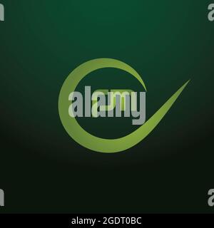 Logo iniziale della lettera PM con il modello vettoriale della tipografia creativa moderna di business. Vettore del logo PM Creative Letter Foto Stock