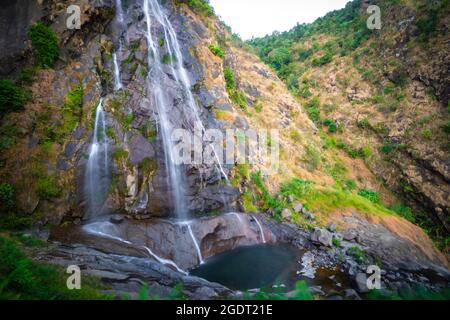 Bella cascata TAC Tinh nella provincia di Lai Chau nord del Vietnam Foto Stock