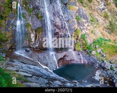 Bella cascata TAC Tinh nella provincia di Lai Chau nord del Vietnam Foto Stock