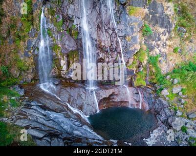 Bella cascata TAC Tinh nella provincia di Lai Chau nord del Vietnam Foto Stock