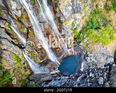 Bella cascata TAC Tinh nella provincia di Lai Chau nord del Vietnam Foto Stock