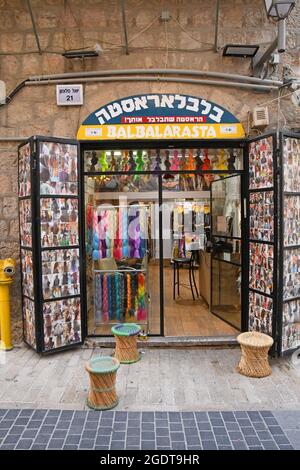 Negozio a Gerusalemme - Rivlin st, Israele Foto Stock