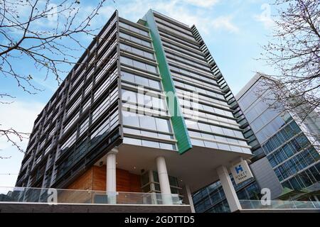 WASHINGTON, DC -1 Apr 2021- Vista dell'hotel Hyatt House nel quartiere di Wharf di Washington, DC, Stati Uniti, sul litorale sud-ovest alon Foto Stock
