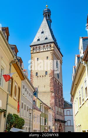 Speyer, Old Gate (Altpoertel) medievale porta della città Renania-Palatinato terra, in Germania Foto Stock