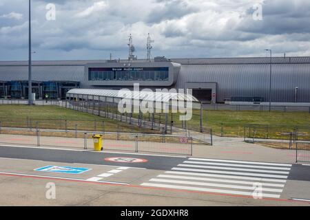 Aeroporto Modlin di Varsavia nella città di Moldin, Polonia Foto Stock