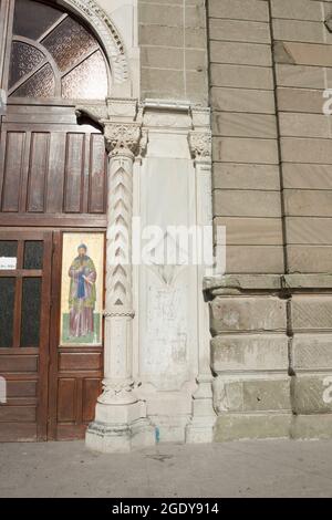 Particolare della cattedrale ortodossa dei Santi Kirill e Metodio, cattedrale principale della città, Burgas, Bulgaria. Foto Stock