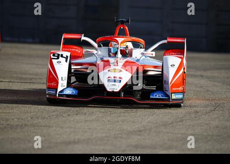 94 Lynn Alexandre (gbr), Mahindra Racing, Mahinda M7Electro, azione durante l'ePrix di Berlino 2021, 8° incontro del Campionato del mondo di Formula e 2020-21, sul circuito Tempelhof Airport Street dal 14 al 15 agosto, a Berlino, Germania - Foto Xavi Bonilla / DPPI Foto Stock