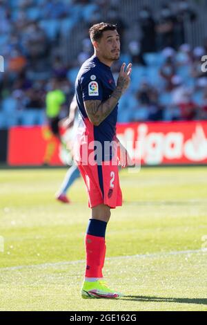 Jose Maria Gimenez dell'Atletico de Madrid durante la partita la Liga Santander tra Celta de Vigo e Atletico de Madrid allo stadio Abanca-Balaidos di Siviglia, Spagna. Foto Stock